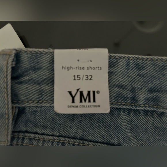 NWT YMI High rise denim shorts - Picture 3 of 4